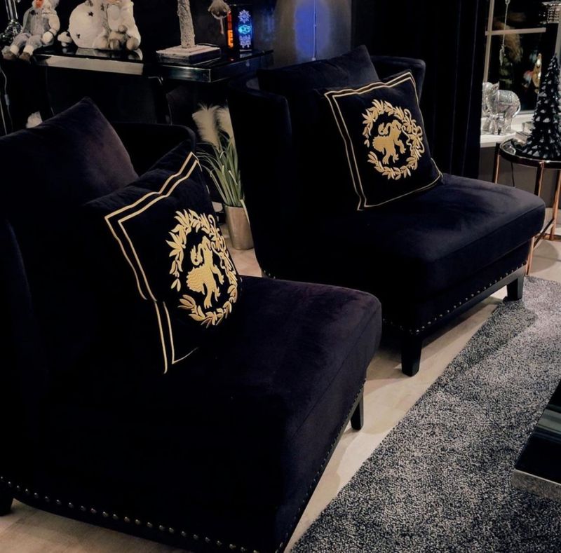 Lion velour pute