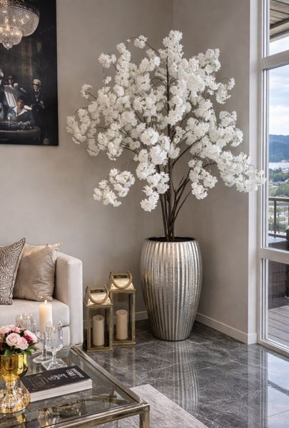 Cherry Blossom Tree White 180cm