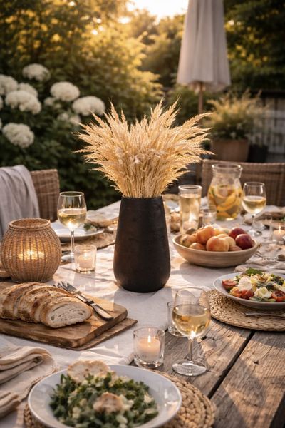 Vase Irregular Rough Ceramic Black Large