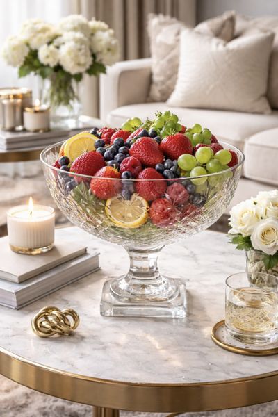 Glass bolle diamant kuttet