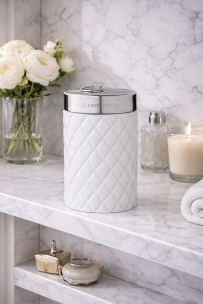 Portia høy krukke hvit